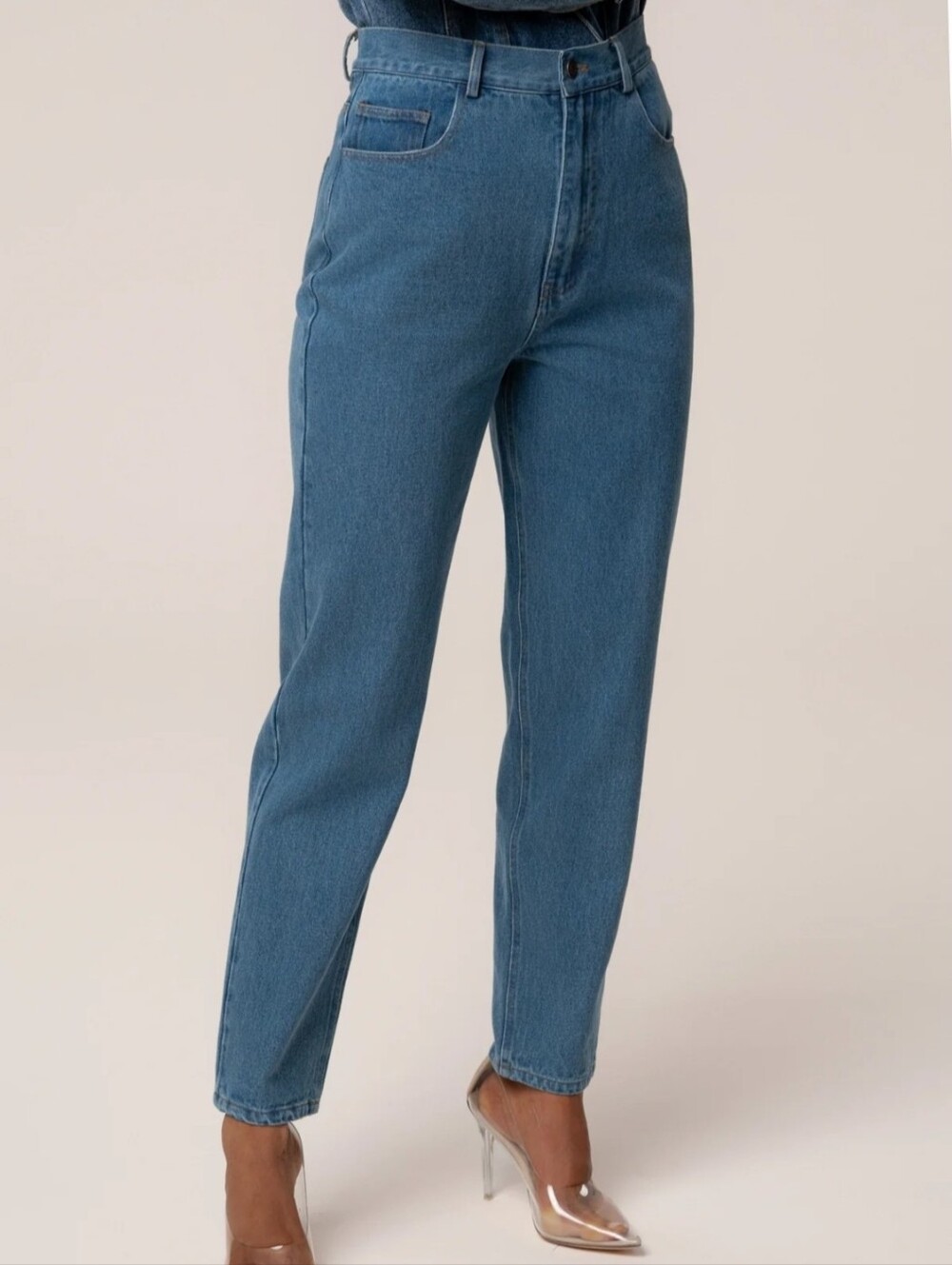 JLUXLABEL | Medium Wash Roesia Jeans In Blue Size 25